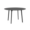 MAYLI - Table ronde 120 cm plateau stratifié HPL pour l'intérieur et l'extérieur