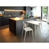 MAYLI - Table carrée 80 cm plateau stratifié HPL pour l'intérieur et l'extérieur