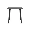 MAYLI - Table carrée 80 cm plateau stratifié HPL pour l'intérieur et l'extérieur