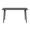 MAYLI - Table 140 cm plateau stratifié pour l'intérieur et l'extérieur