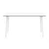 MAYLI - Table 140 cm plateau stratifié pour l'intérieur et l'extérieur