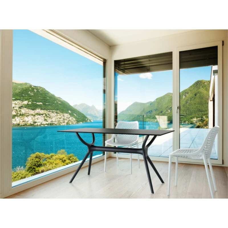 MALTA - Table 140 cm stratifié HPL pour l'intérieur et l'extérieur