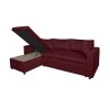L200V - Canapé d'angle réversible, convertible en velours avec coffre x