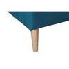 ARTIKV - Canapé d'angle scandinave convertible réversible avec coffre en velours pétrole
