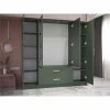 BILLY - Armoire 4 portes et 2 tiroirs L200 x H200