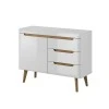 MAREK - Buffet scandinave 1 porte et 3 tiroirs /bois