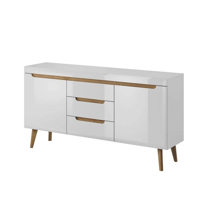 MAREK - Buffet scandinave 2 portes et 3 tiroirs /bois