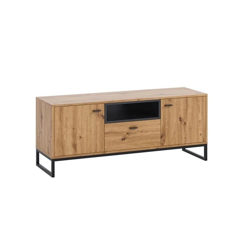 OLIE - Meuble TV 2 portes et 1 tiroir 135 cm /bois