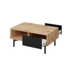 ABBY - Table basse industrielle 2 tiroirs 102 cm /bois