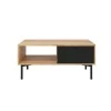 ABBY - Table basse industrielle 2 tiroirs 102 cm /bois