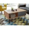 BETH - Table basse industrielle 2 tiroirs 110 cm /bois