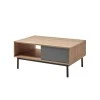 BETH - Table basse industrielle 2 tiroirs 110 cm /bois