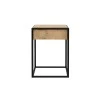 JILL - Table basse industrielle 40 cm avec tiroir /bois