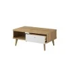 PRYSK - Table basse scandinave 2 tiroirs 107 cm /bois