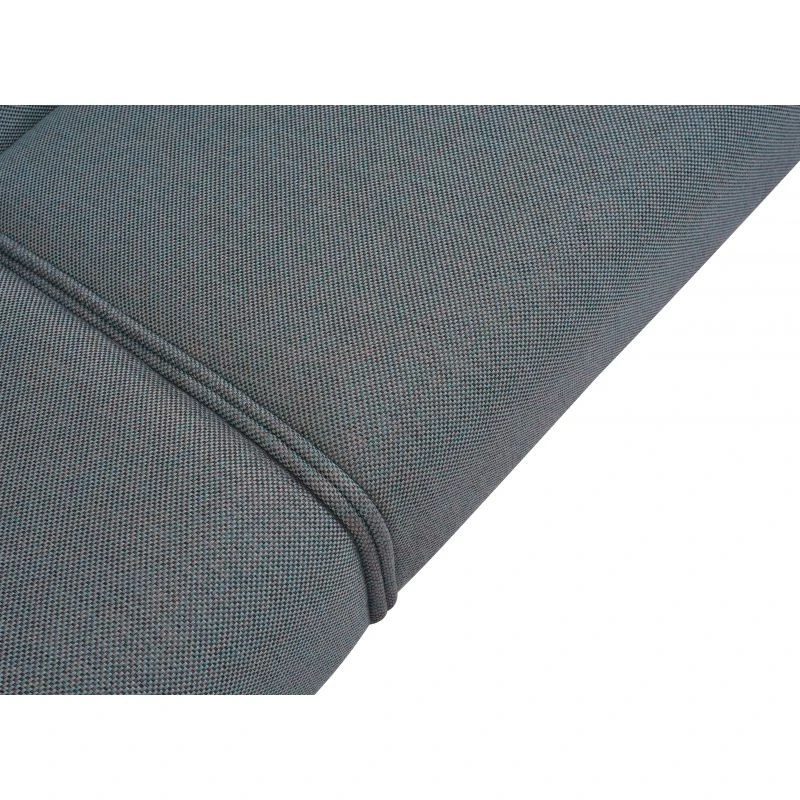 BONNY - Canapé droit 3 places convertible en tissu pieds bois clair